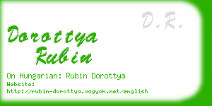 dorottya rubin business card